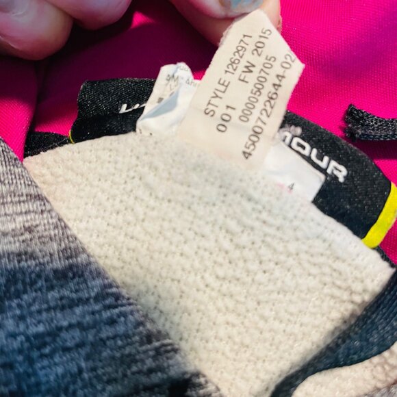 Under Armour Girls Hoodie M Medium Loose Fit Pink Logo Heathered Gray - Picture 4 of 8